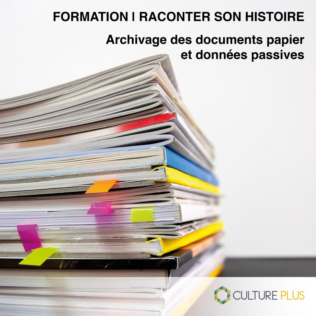 Formation Archivage des documents papier et données passives